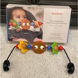 Baby bjorn toy for bouncer- google eyes